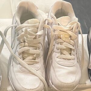 Nike kids White Leather Air Sneakers